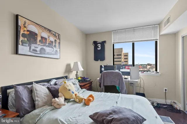 a living room with furniture and window