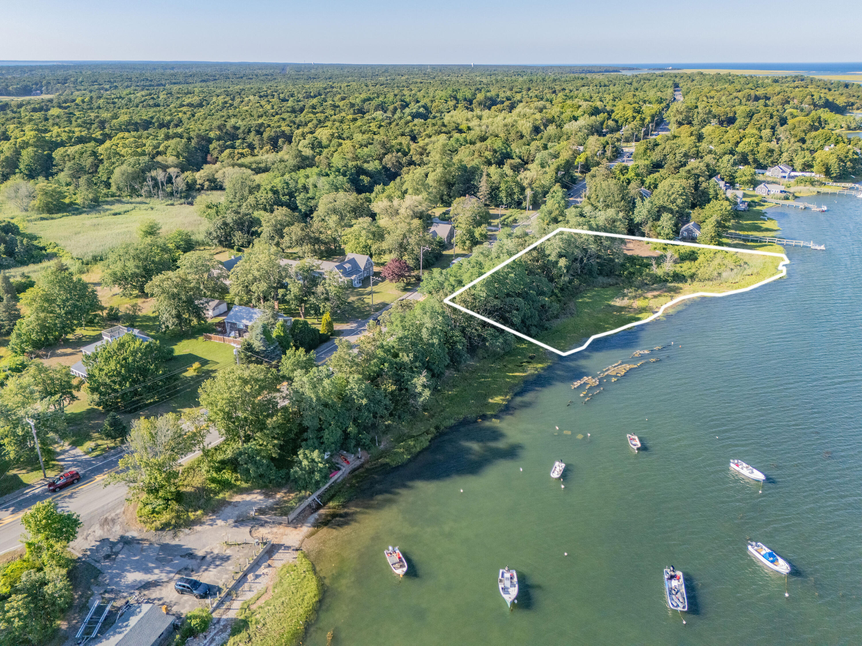320 State Highway Eastham, MA 02642 - Photo 2 of 9 a view of a lake from a balcony