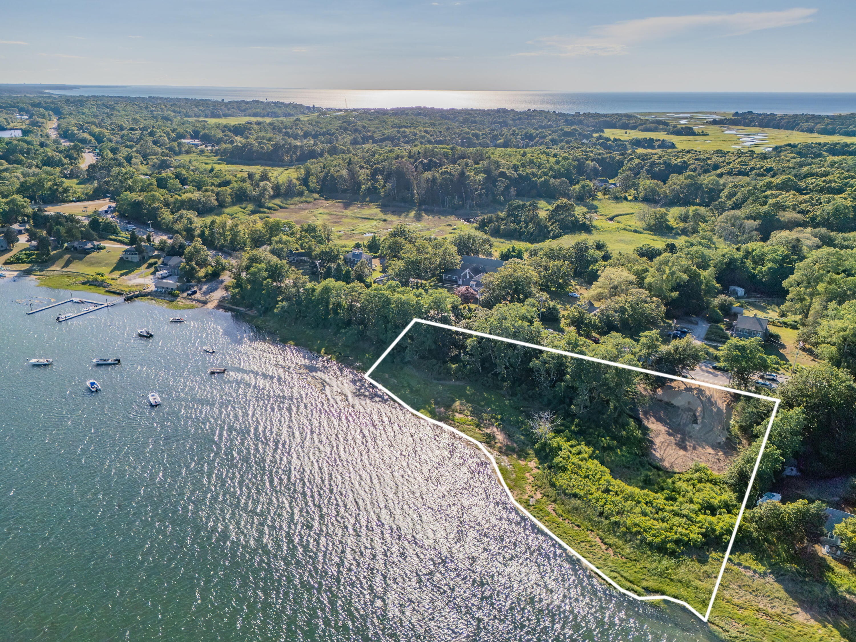 320 State Highway Eastham, MA 02642 - Photo 3 of 9 an aerial view of valley and lake