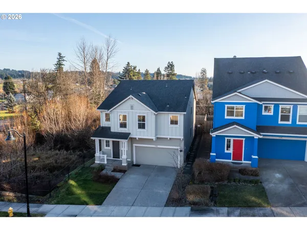 a aerial view of a house