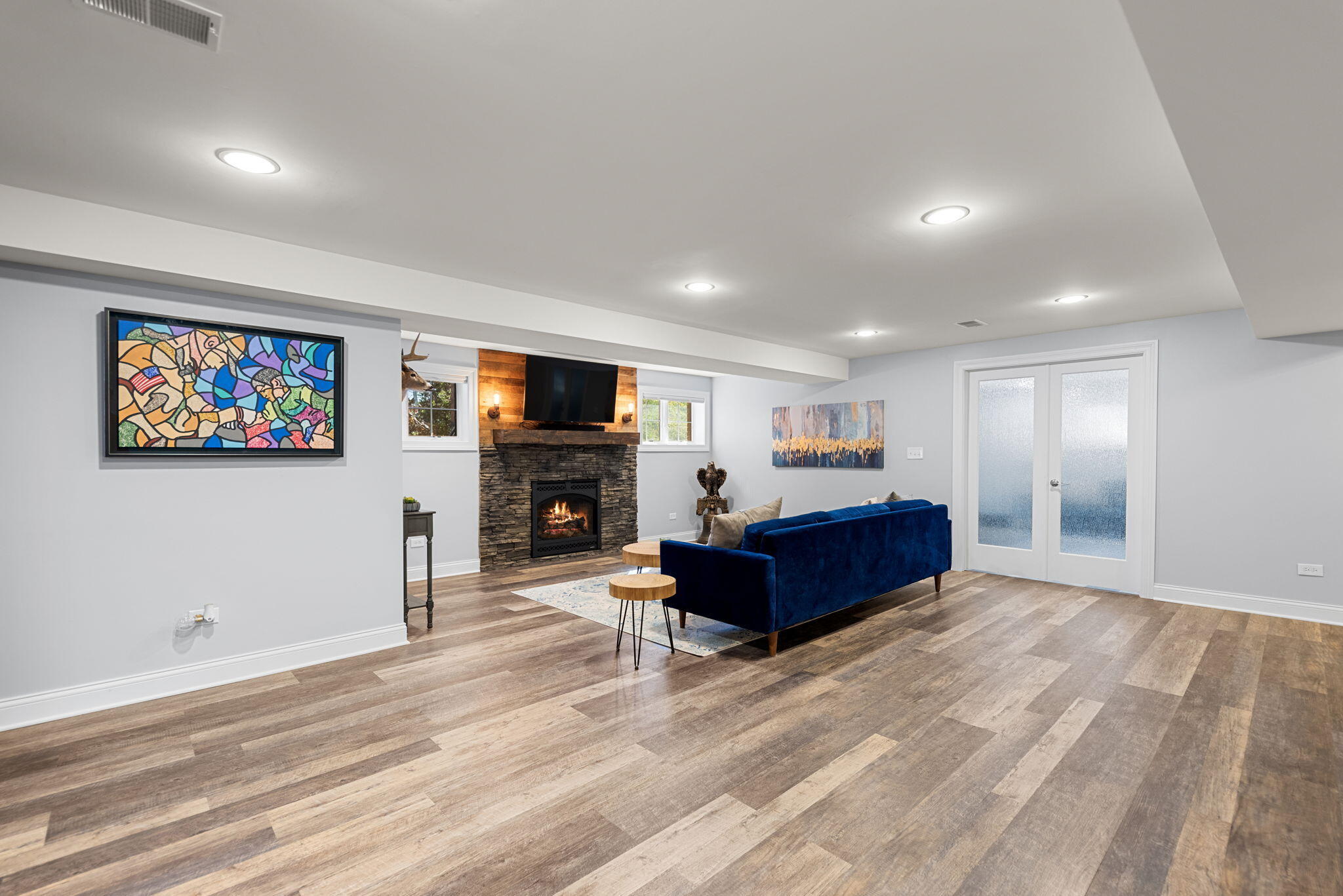 10135 S Branch St. John, IN 46373 - Photo 30 of 45 a living room with furniture and a flat screen tv