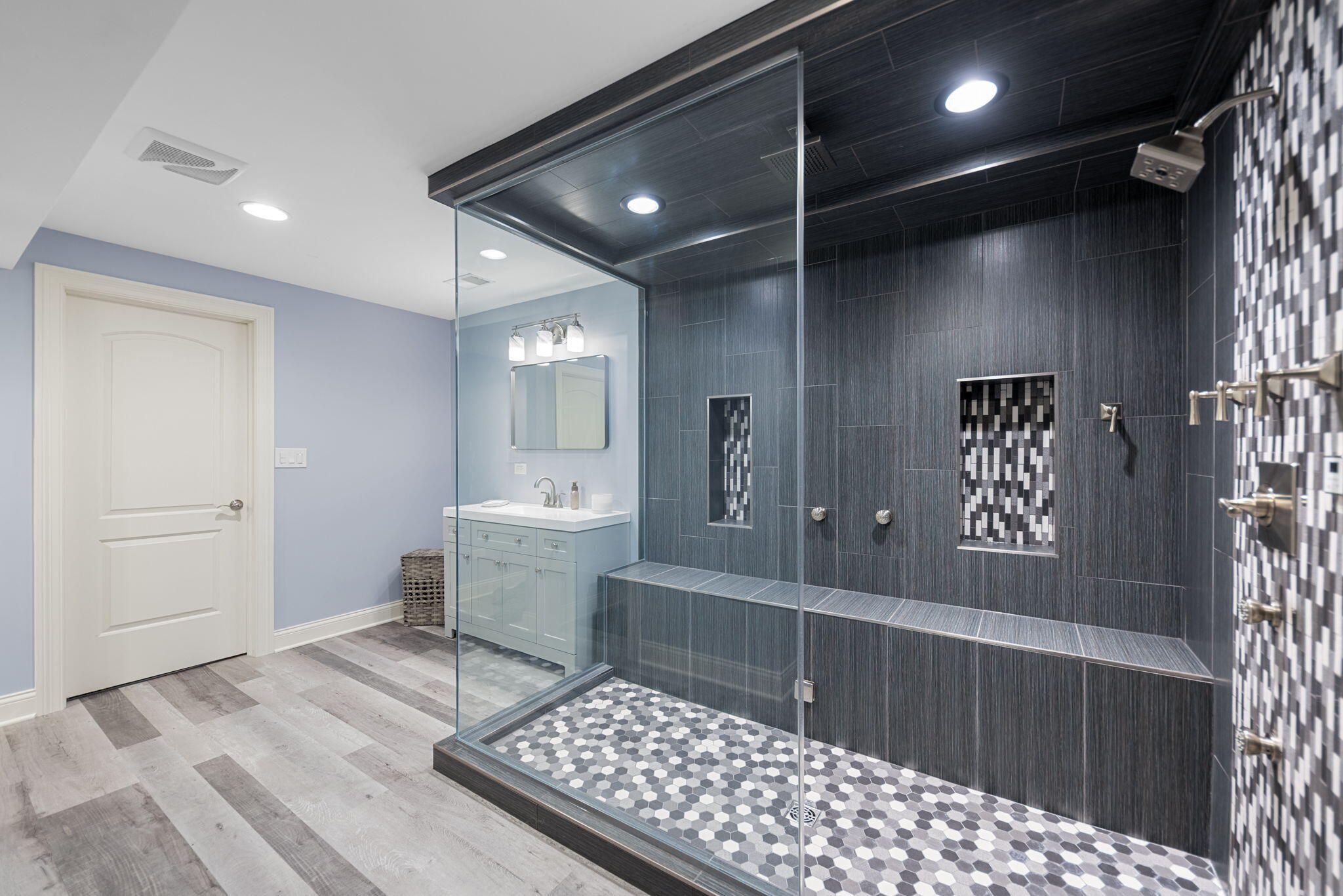 10135 S Branch St. John, IN 46373 - Photo 34 of 45 a bathroom with a sink a toilet and shower