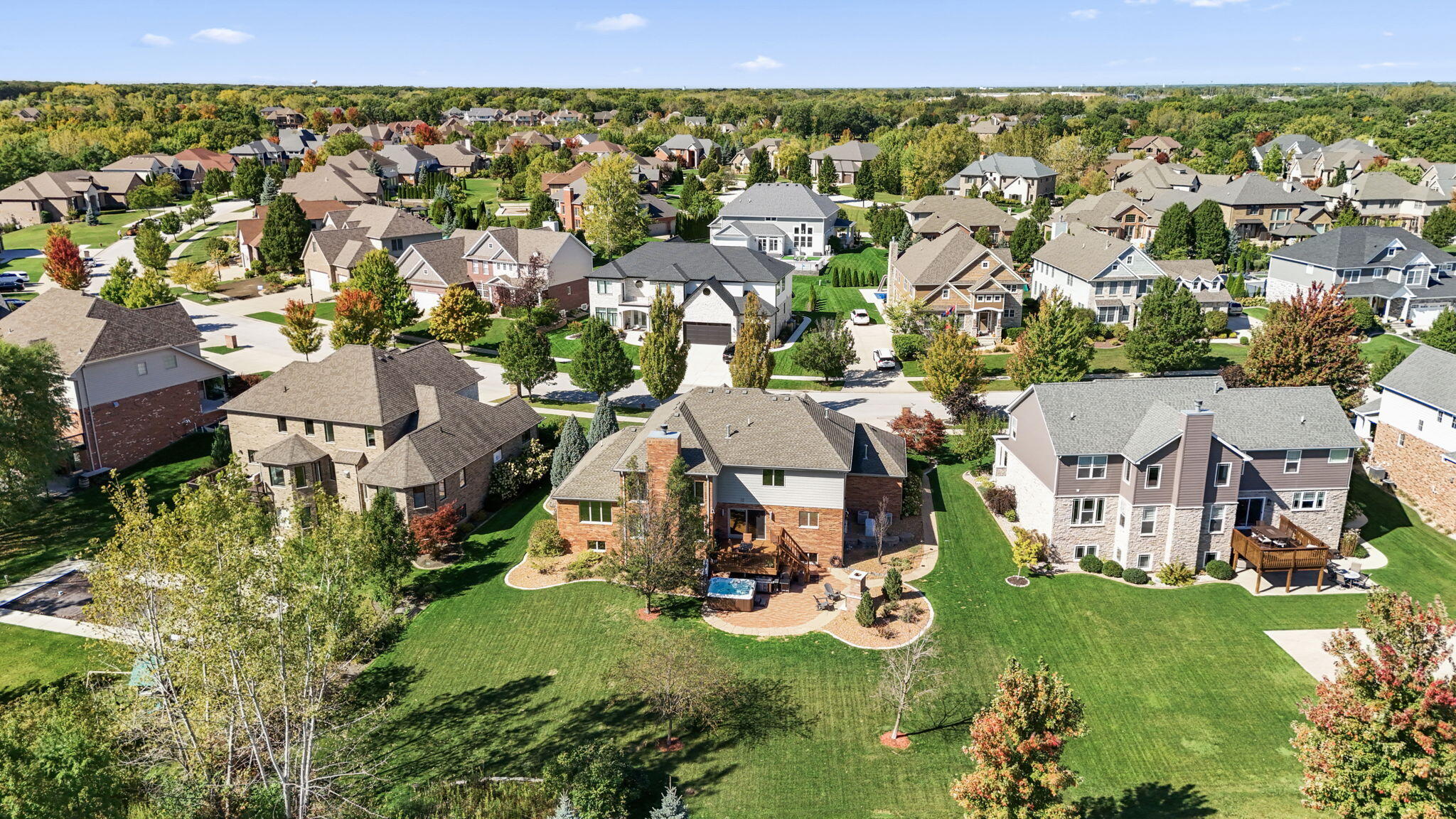 10135 S Branch St. John, IN 46373 - Photo 44 of 45 an aerial view of multiple house