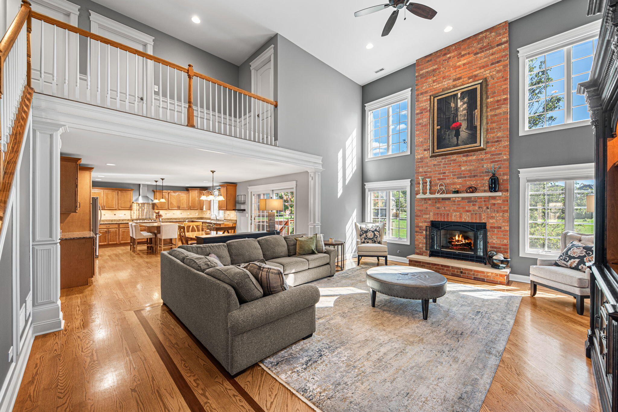 10135 S Branch St. John, IN 46373 - Photo 5 of 45 a living room with furniture and a fireplace