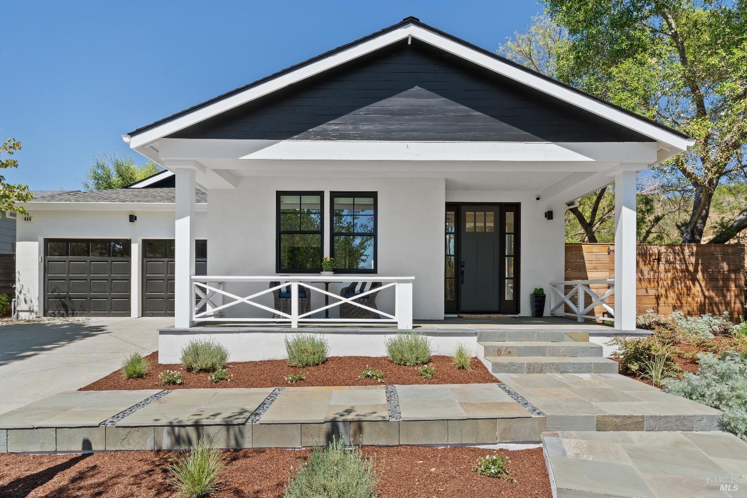 a front view of a house with swimming pool