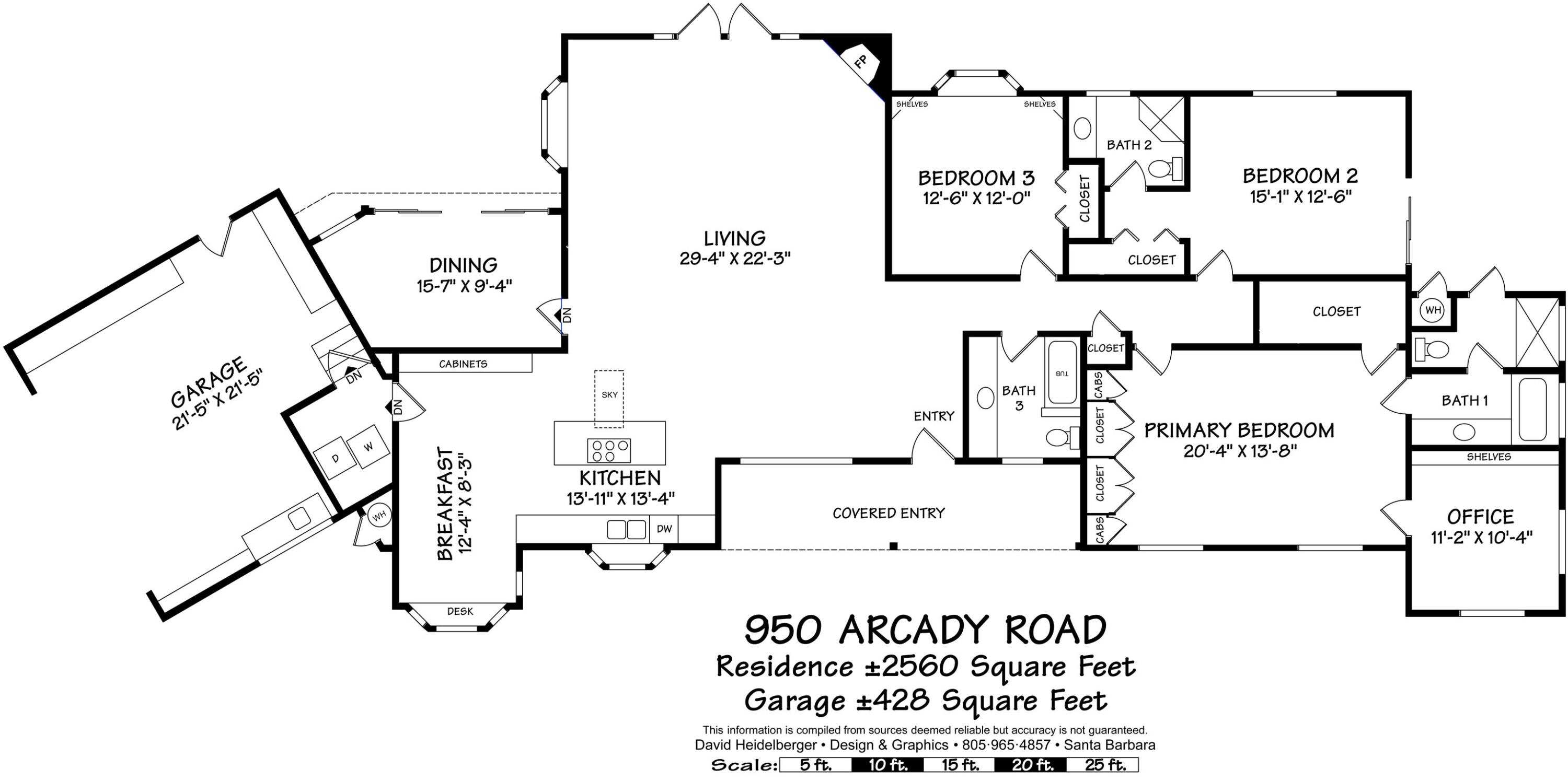 950 Arcady Road Montecito, CA 93108 - Photo 26 of 26 Floorplan