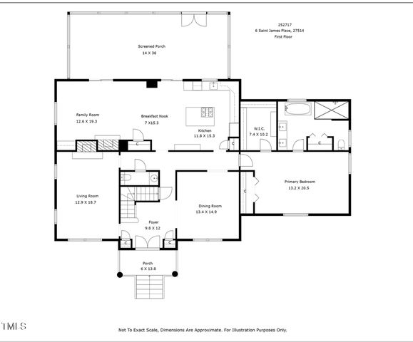 $1,499,900 | 6 St James Place, Chapel Hill, NC 27514