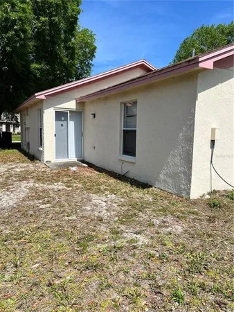 a backyard of a house