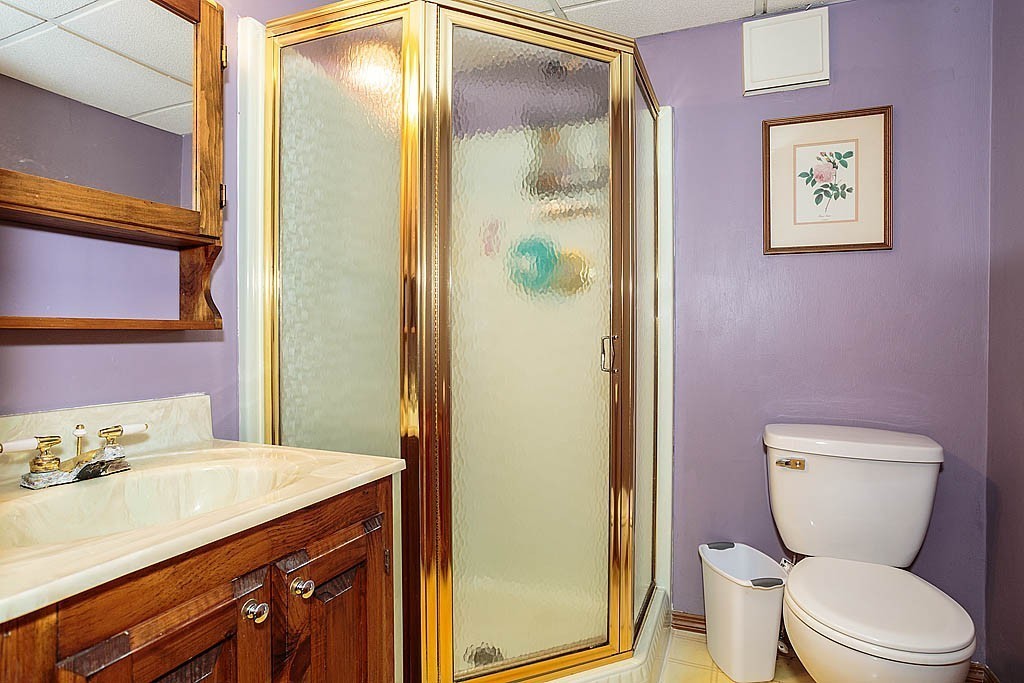 4 Chippewa Road Westford, MA 01886 - Photo 20 of 25 a bathroom with a granite countertop sink toilet and shower