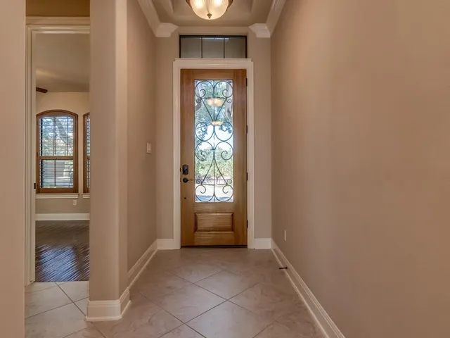 a view of an entryway door