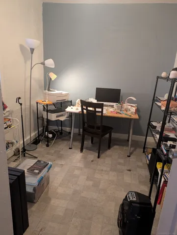 a view of a workspace with a window