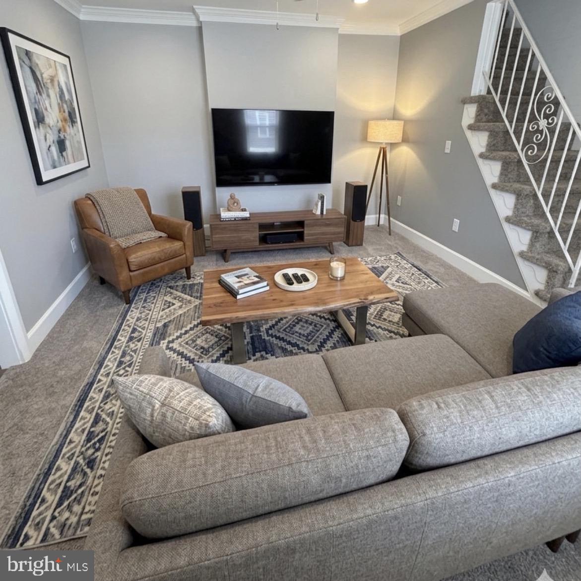 5 3rd Street Brookhaven, PA 19015 - Photo 24 of 45 Living Room Virtually Staged