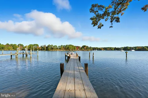 a view of lake with mountain
