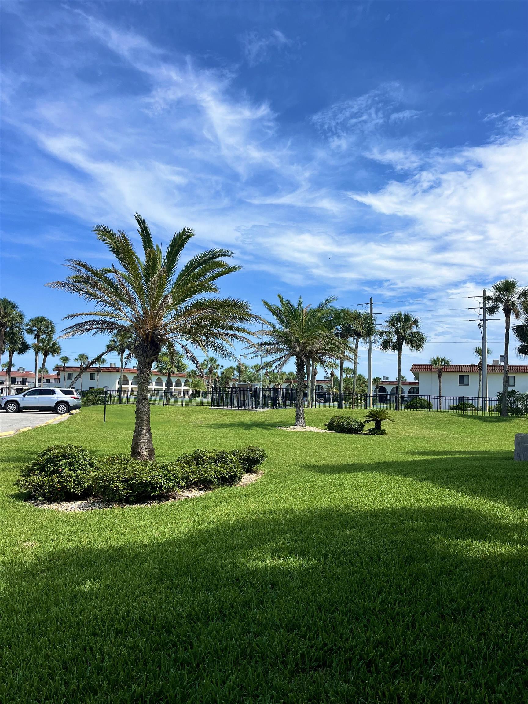 4250 A1A South, Unit C12 St. Augustine, FL 32080 - Photo 14 of 15 a view of a big yard with a palm trees