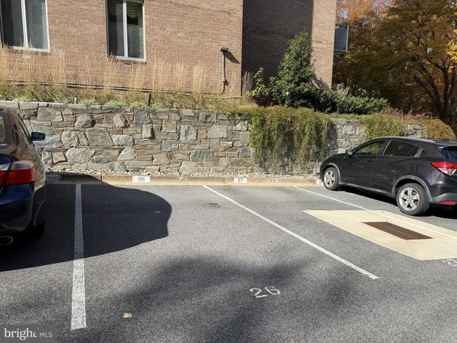 a car parked in front of a building