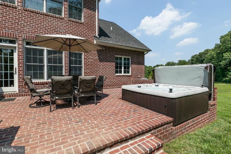 13763 Bottom Road Hydes, MD 21082 - Photo 2 of 30 Custom Brick Patio with Built in Jacuzzi