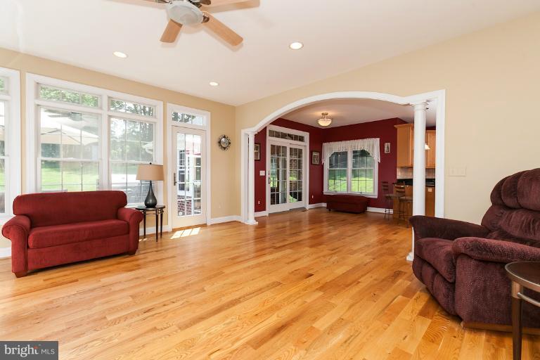 13763 Bottom Road Hydes, MD 21082 - Photo 14 of 30 Family Room with French Doors to the Brick Patio