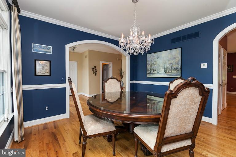 13763 Bottom Road Hydes, MD 21082 - Photo 3 of 30 Formal Dining Room w/Chair Railing & Crown Molding