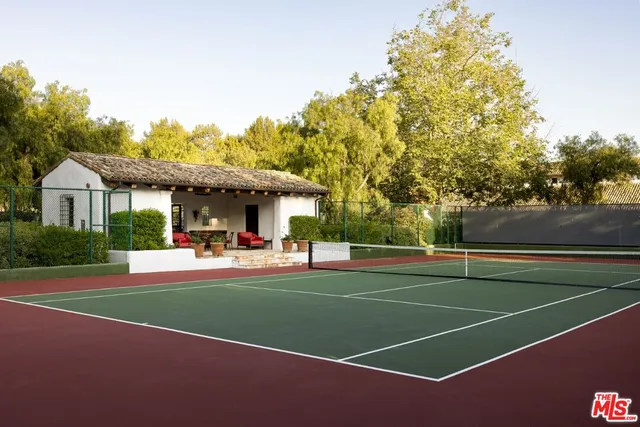 a view of tennis court