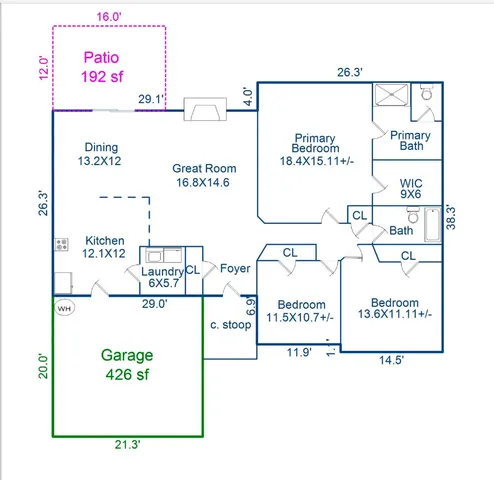 $410,000 | 116 Hollysprings Loop, Troutman, NC 28166