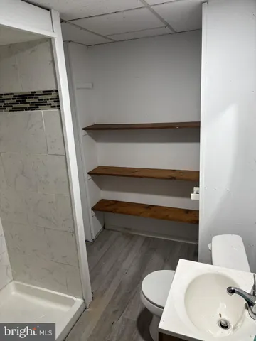 a bathroom with a sink and a toilet