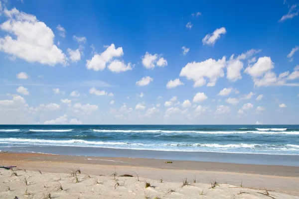 a view of an ocean beach