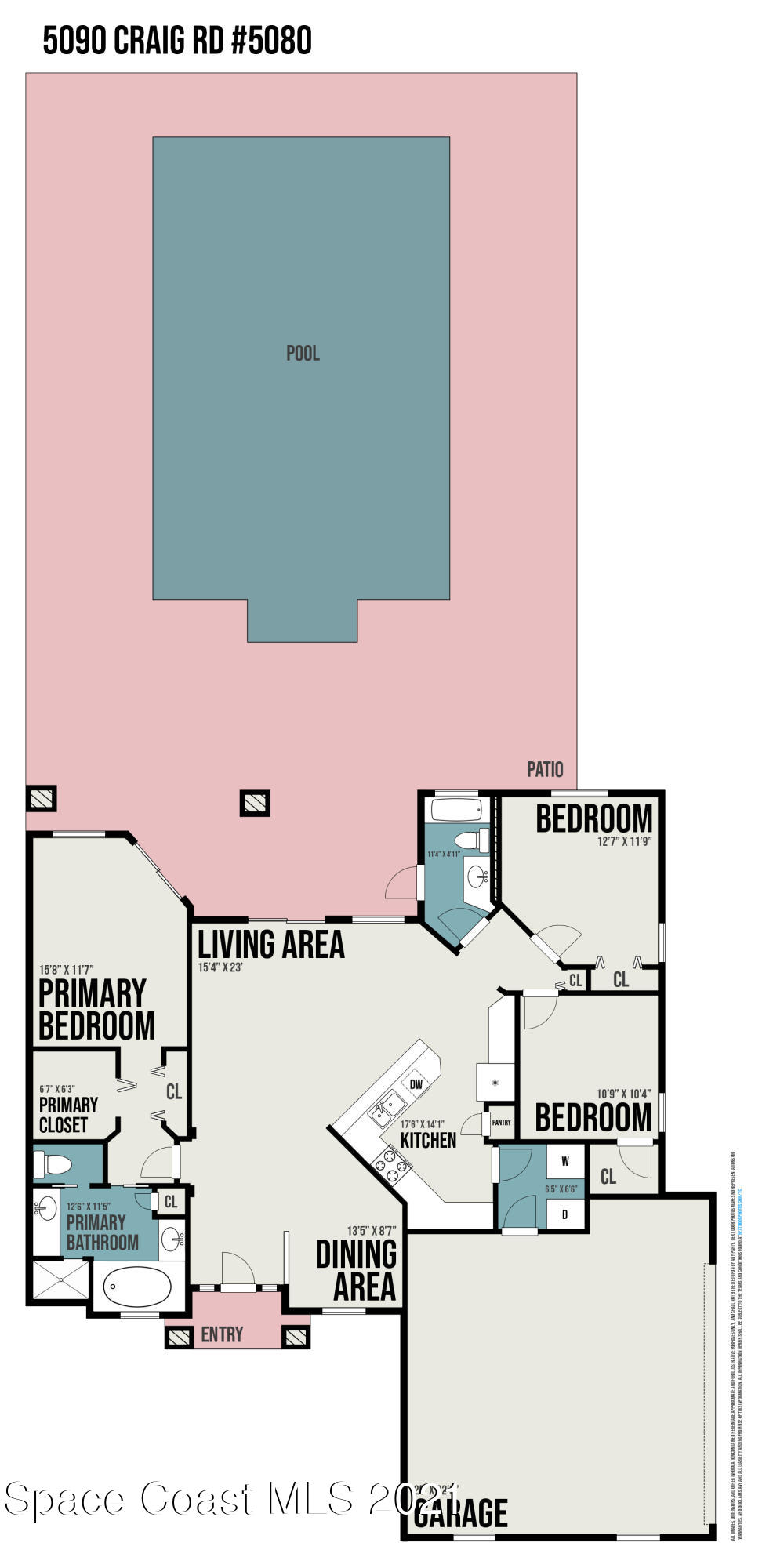 5080 Craig Road Cocoa, FL 32926 - Photo 5 of 41 a picture of a floor plan