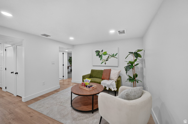 546 West 200 South Payson, UT 84651 - Photo 38 of 45 Light wood-finish flooring complements crisp white walls in this interior space