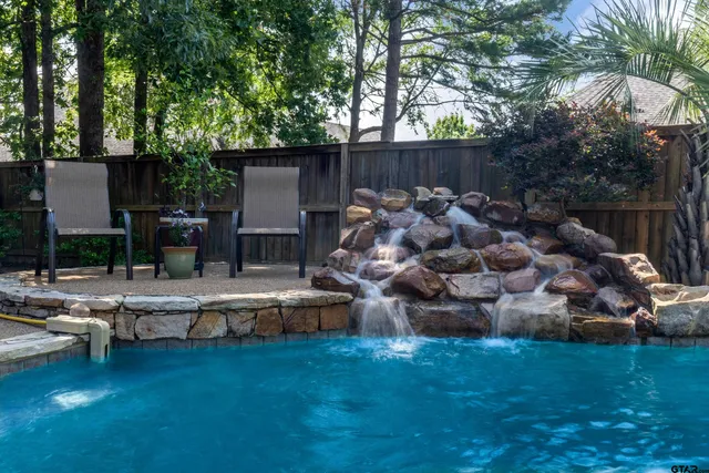 a backyard of a house