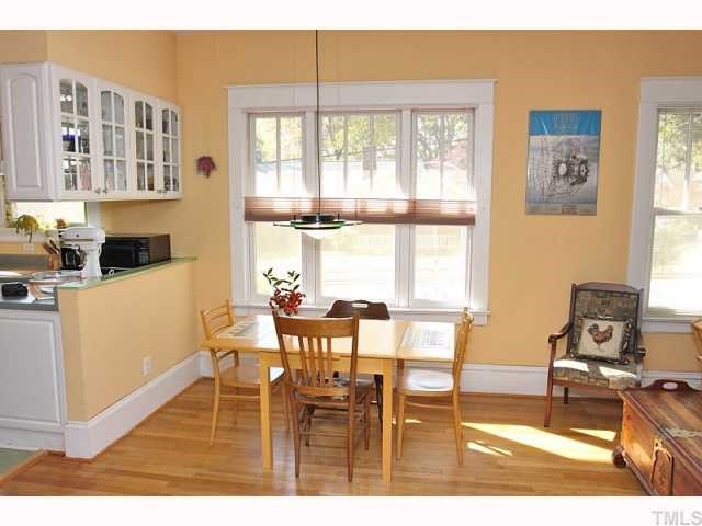 413 West Aycock Street Raleigh, NC 27608 - Photo 5 of 12 Another View of the dining area! Notice the large window and elegant hardwoods! Dining Room