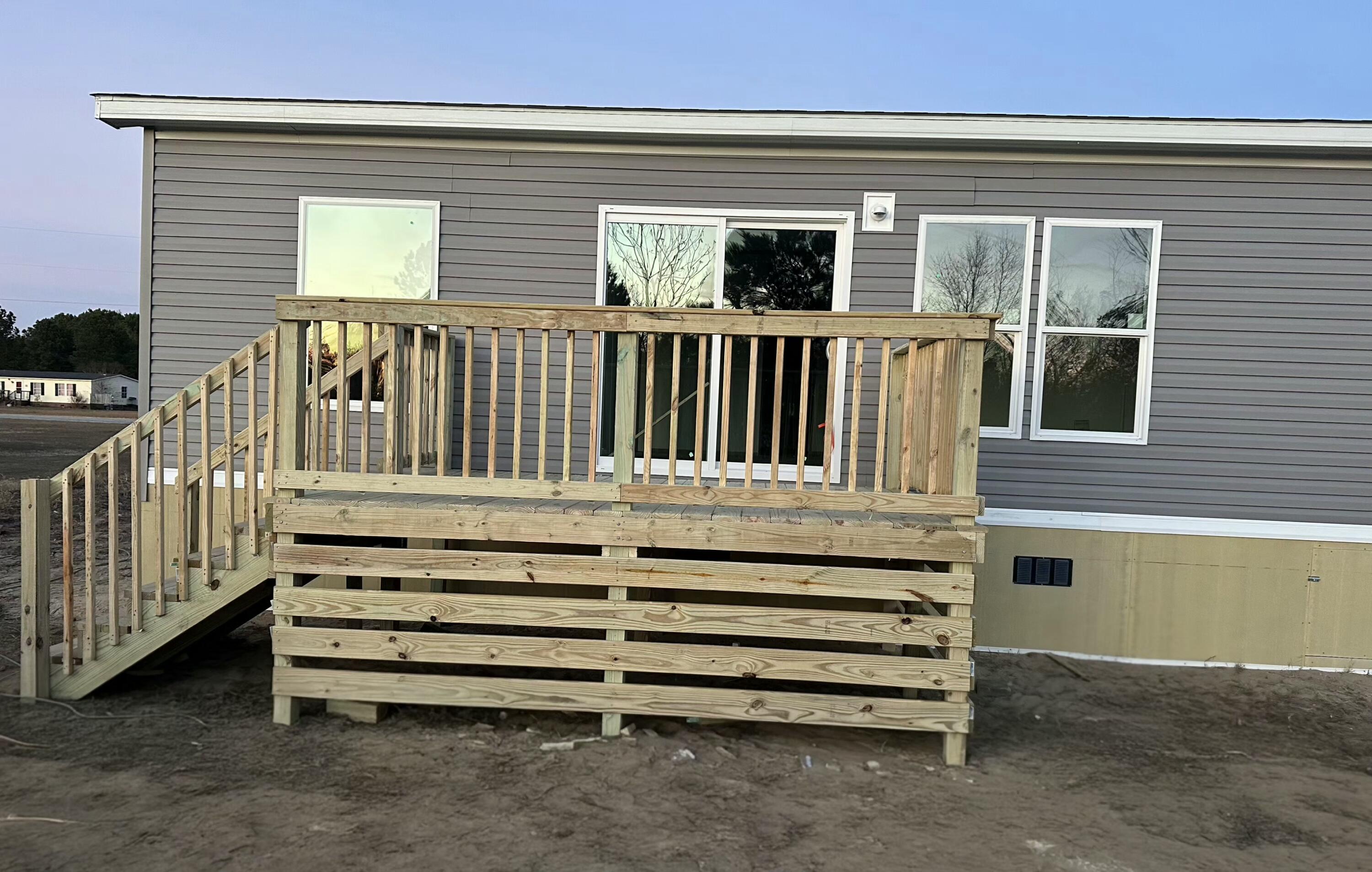 5273 Indian Branch Road Hartsville, SC 29550 - Photo 6 of 23 Rear 12x8 deck with sliding door