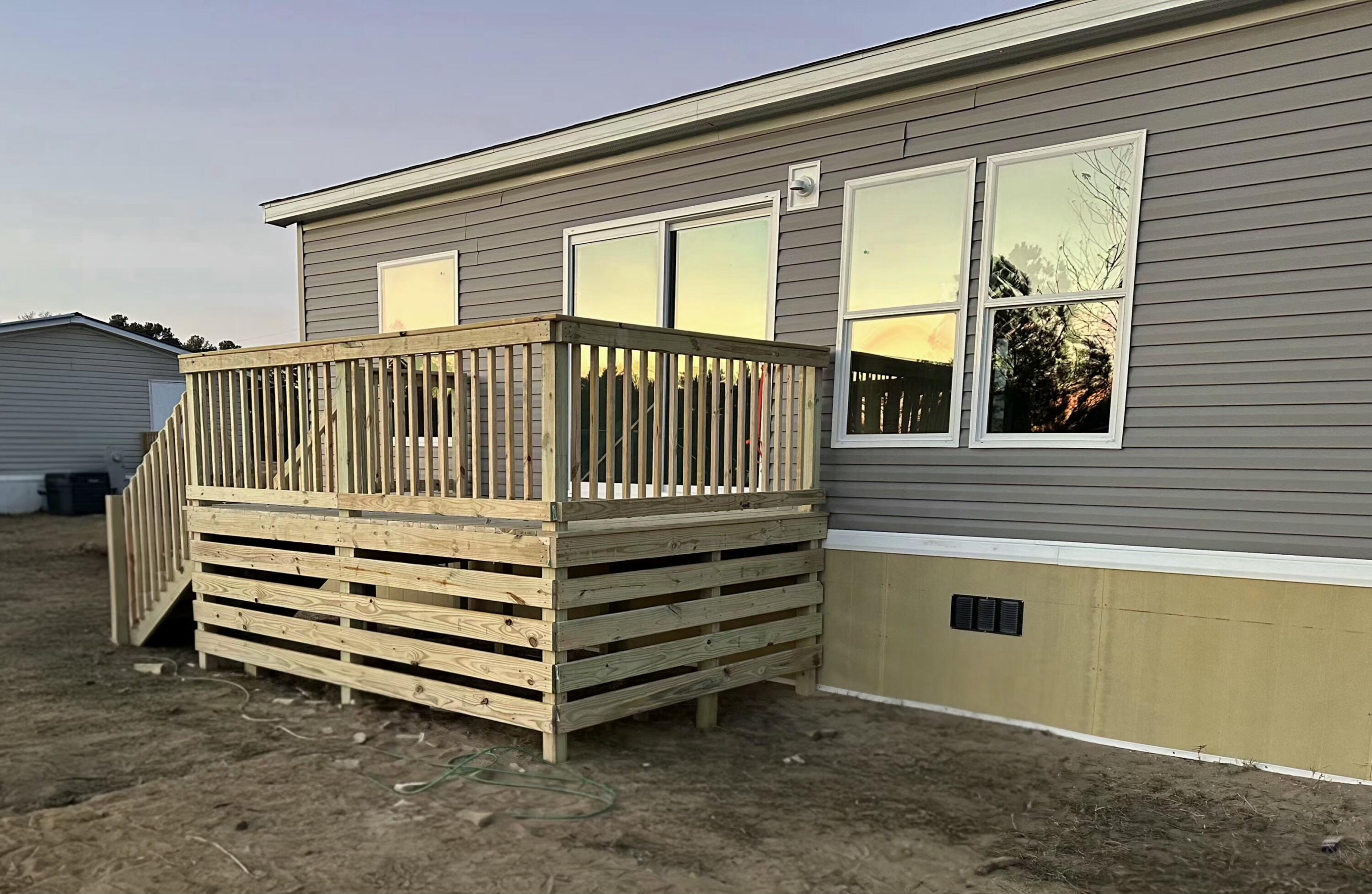 5273 Indian Branch Road Hartsville, SC 29550 - Photo 7 of 23 Rear 12x8 deck with sliding door