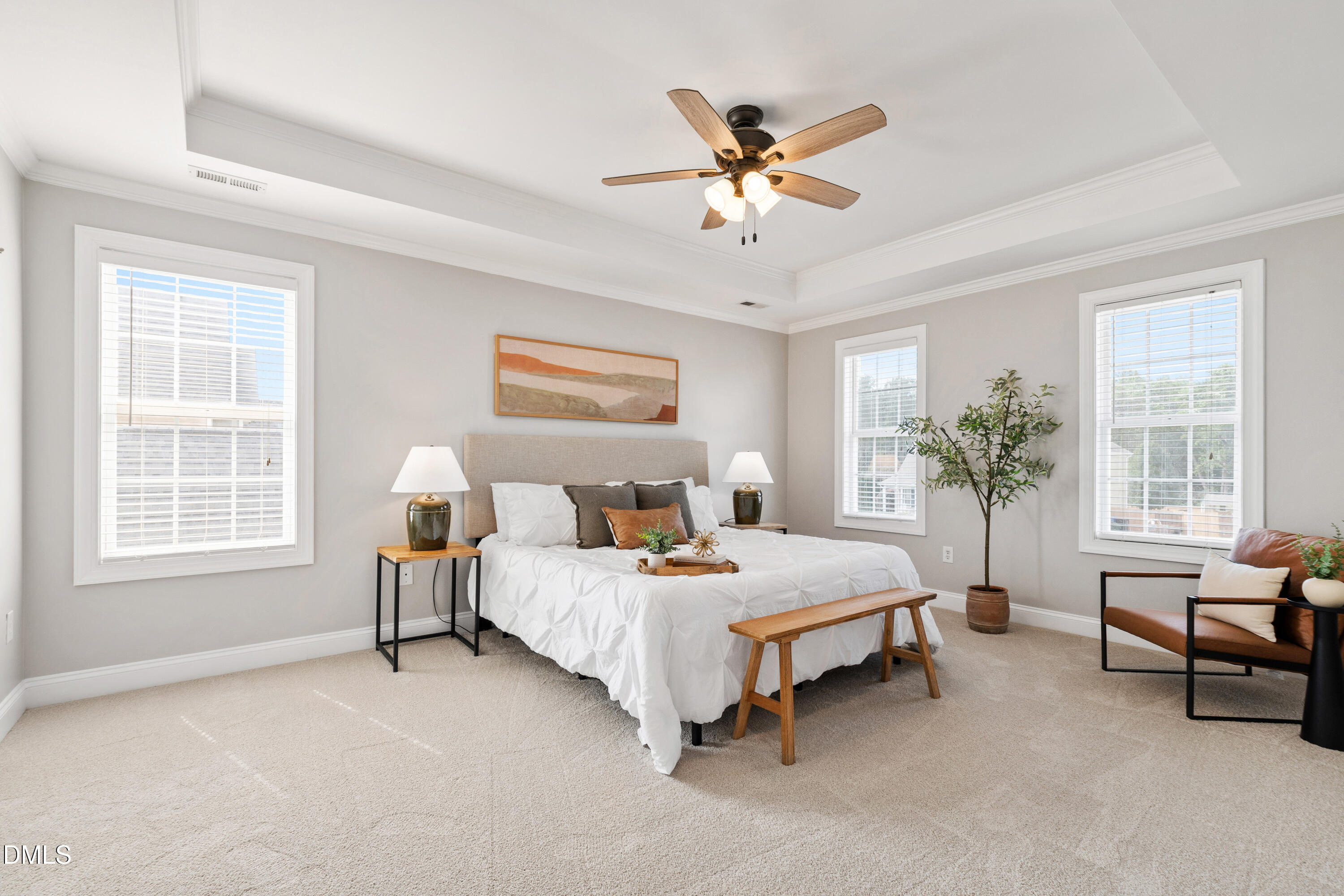 7753 Pegram Street Willow Spring, NC 27592 - Photo 29 of 54 a bedroom with a bed and a window