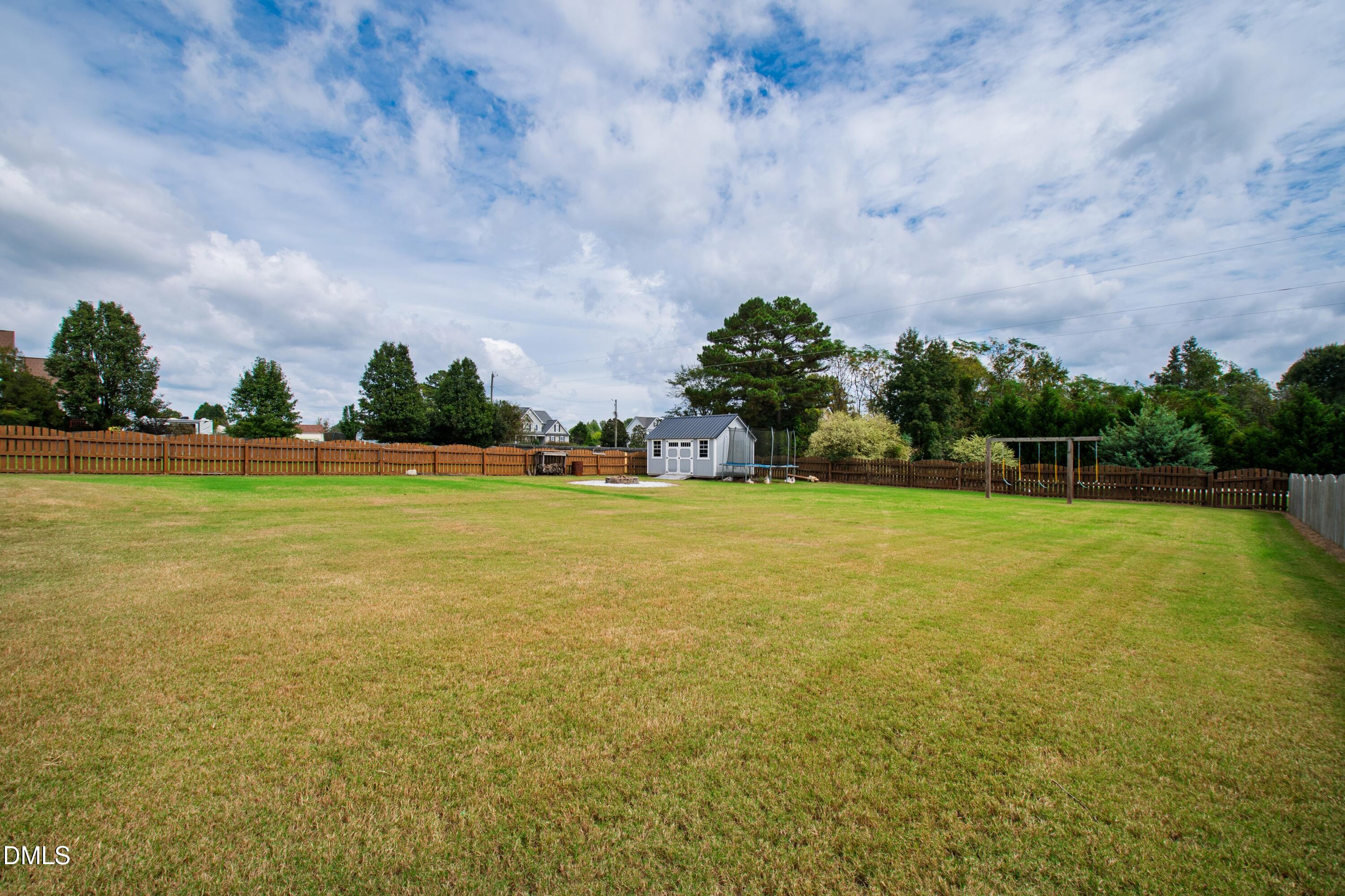 7753 Pegram Street Willow Spring, NC 27592 - Photo 50 of 54 a view of yard with swimming pool and green space