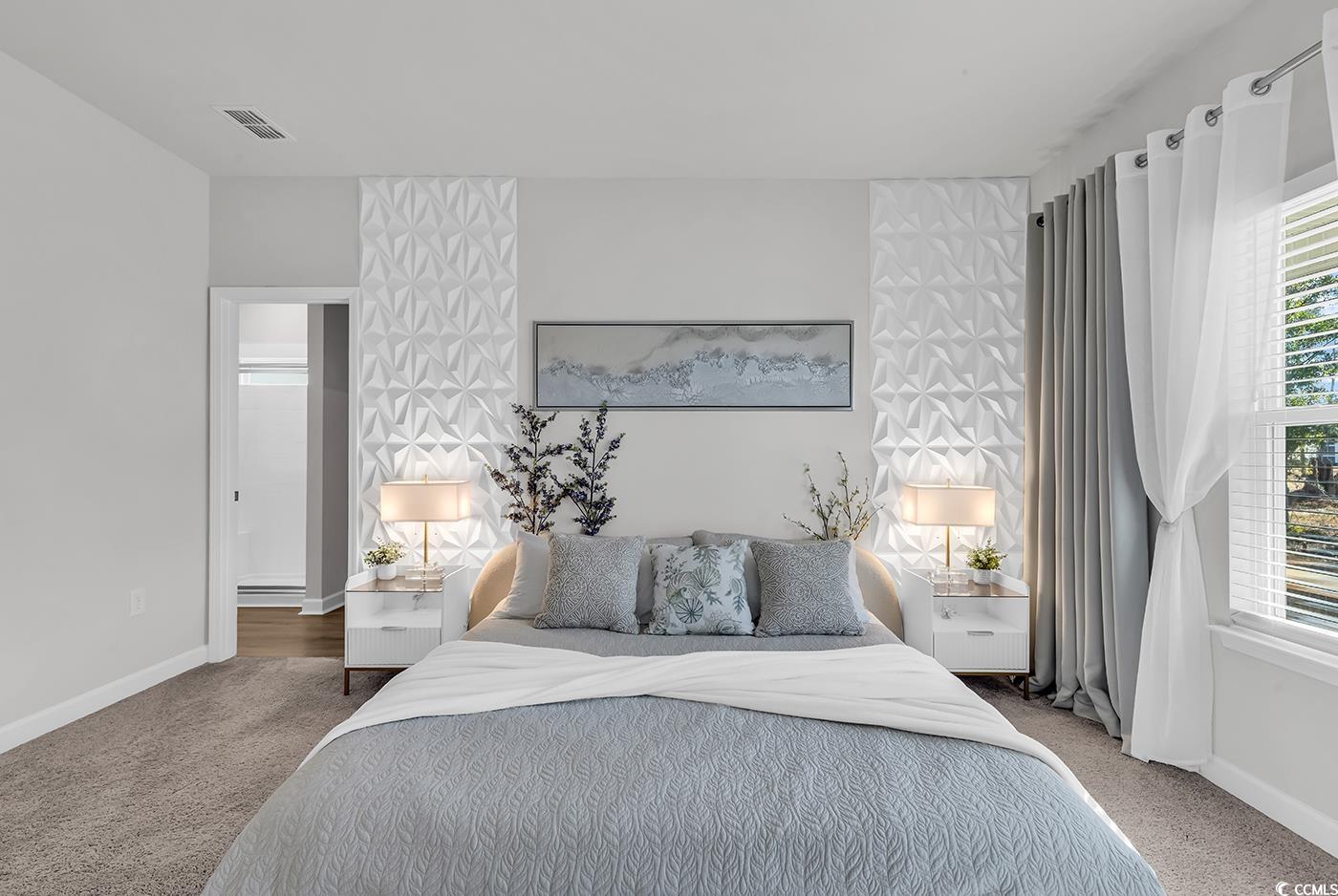 3104 Palma Way Myrtle Beach, SC 29579 - Photo 22 of 40 Carpeted bedroom featuring baseboards and ensuite bathroom