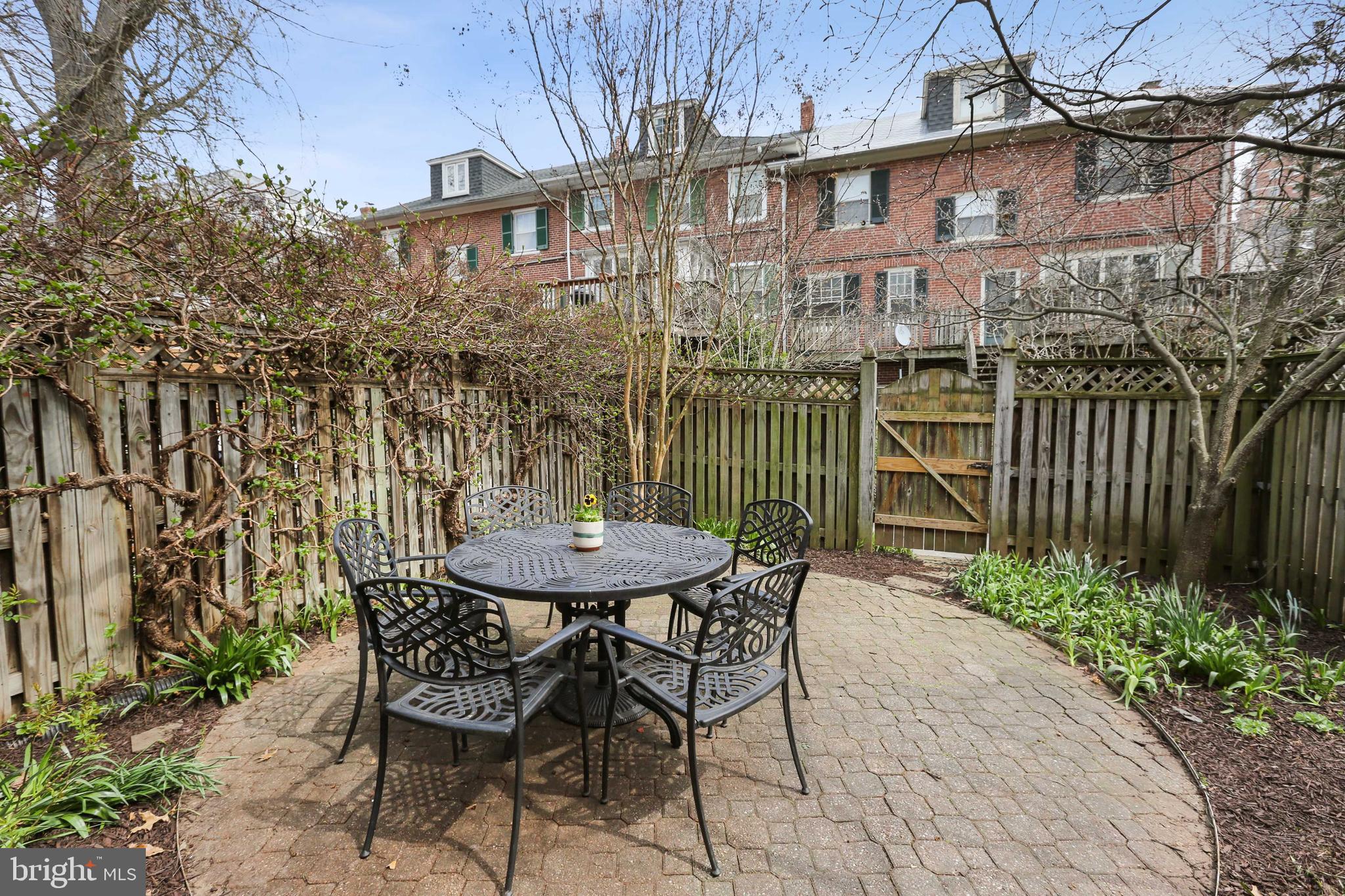 3929 Canterbury Road Baltimore, MD 21218 - Photo 38 of 46 Private Patio with Climbing Hydrangea