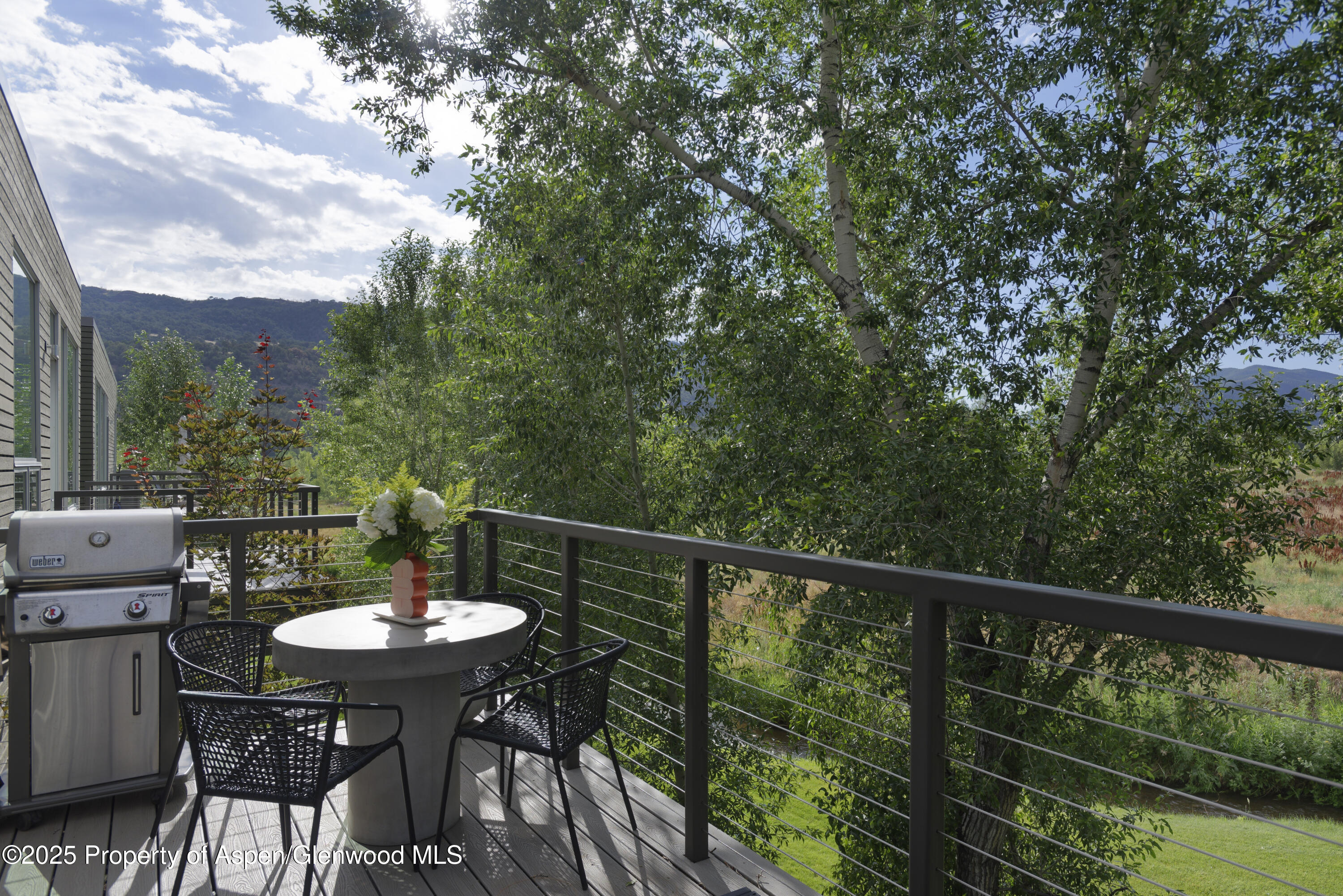 104 Evans Road, Unit 207 Basalt, CO 81621 - Photo 9 of 10 a view of a table and chairs in the balcony