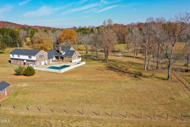 an aerial view of a houses