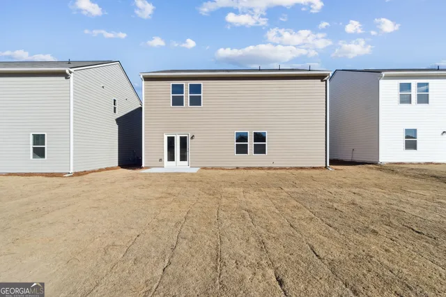 a backyard of a house