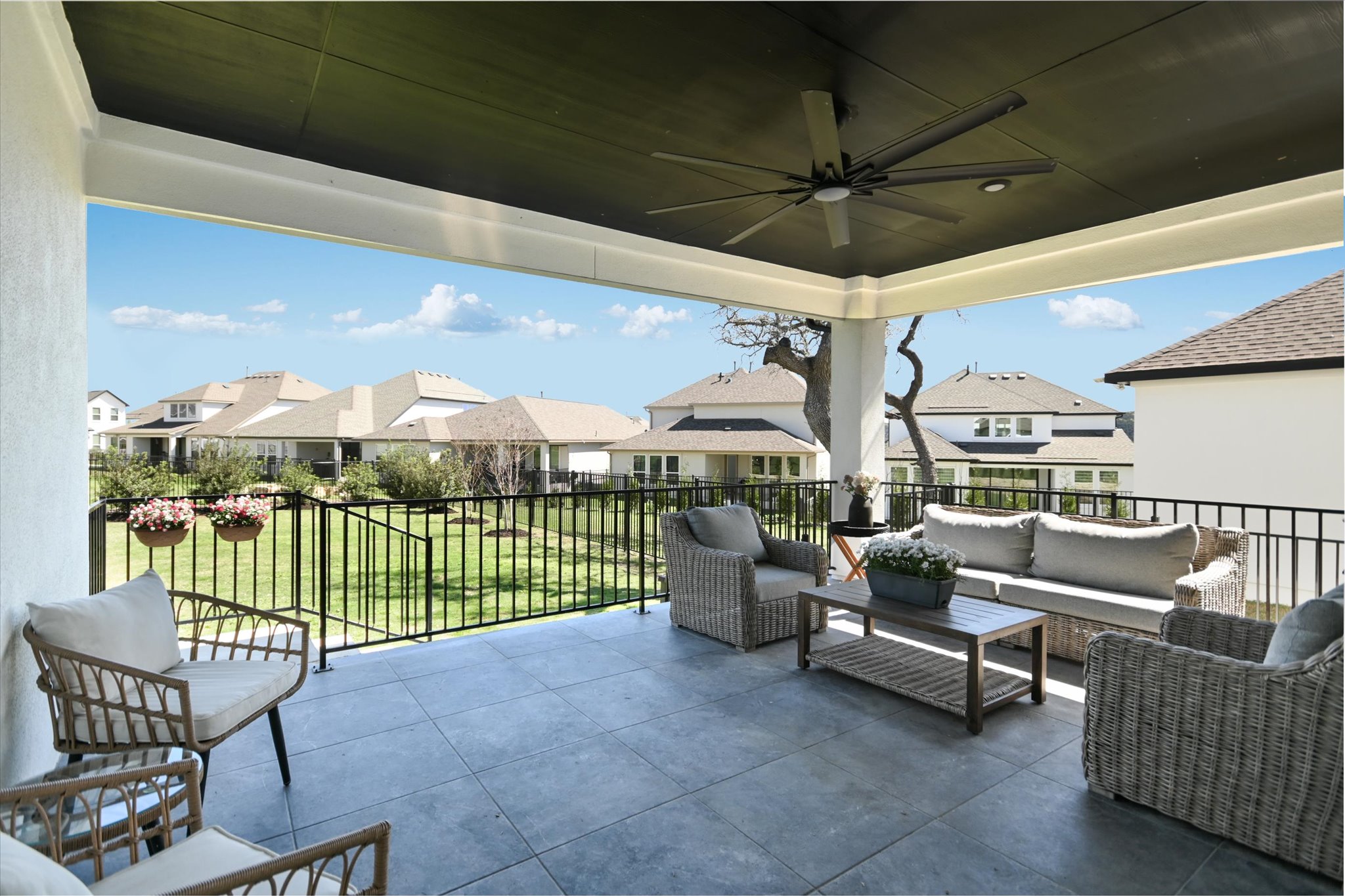 1928 Varese Path Leander, TX 78641 - Photo 19 of 31 Appreciate this covered patio that provides protection from the sun or listen to the soothing rain during the next storm without getting wet.