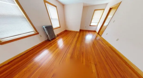a view of wooden floor in a room