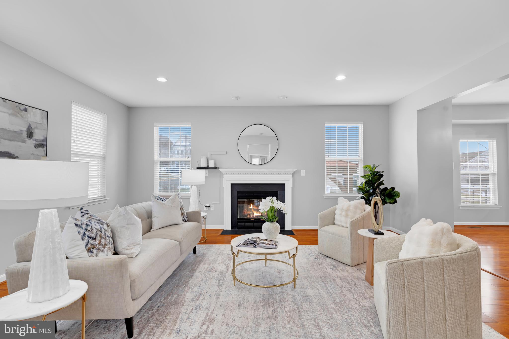 17397 Tedler Circle Round Hill, VA 20141 - Photo 9 of 62 Family Room with cozy FP & Extra Side Windows