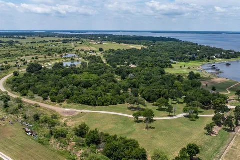 a view of a lake with a mountain in the background