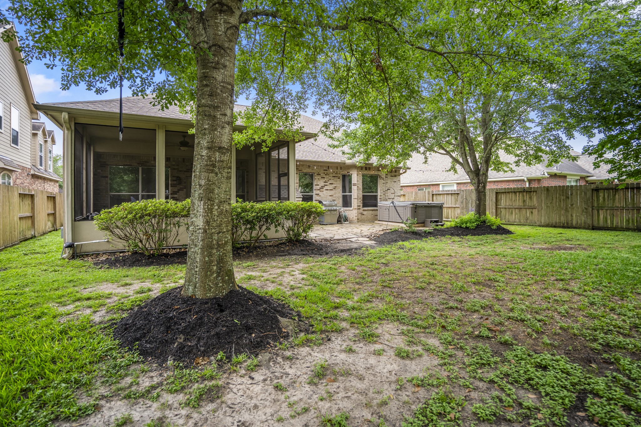 10410 Pitcataway Drive Spring, TX 77379 - Photo 29 of 48 This is the ideal backyard for children and pets to play in, with a fully fenced and shaded backyard.