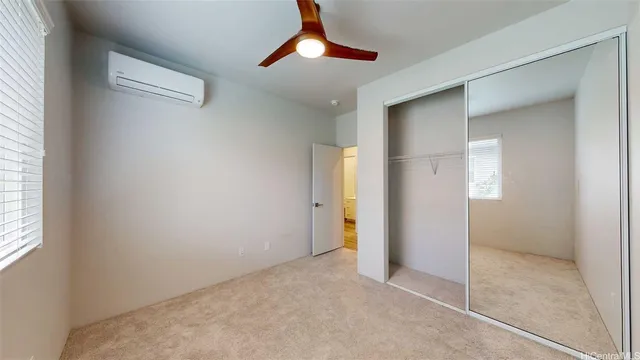 an empty room and windows