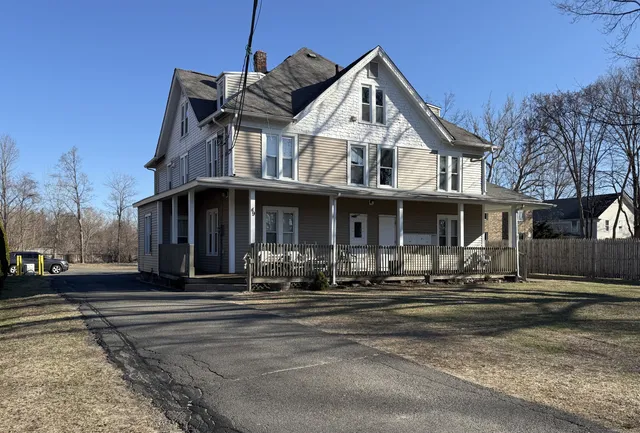 a front view of a house