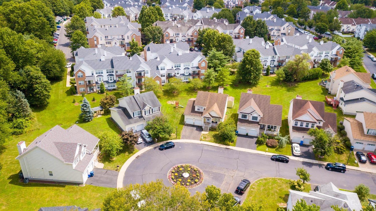 63 Springfield Road North Brunswick, NJ 08902 - Photo 34 of 42 an aerial view of residential houses with outdoor space and swimming pool