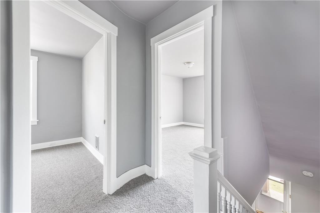10013 Frankstown Road Pittsburgh, PA 15235 - Photo 14 of 25 The second-floor open concept. New plus wall-to-wall gray carpeting. New paint and lovely white trim throughout enhance this home! Looking to buy? Is this your new home?