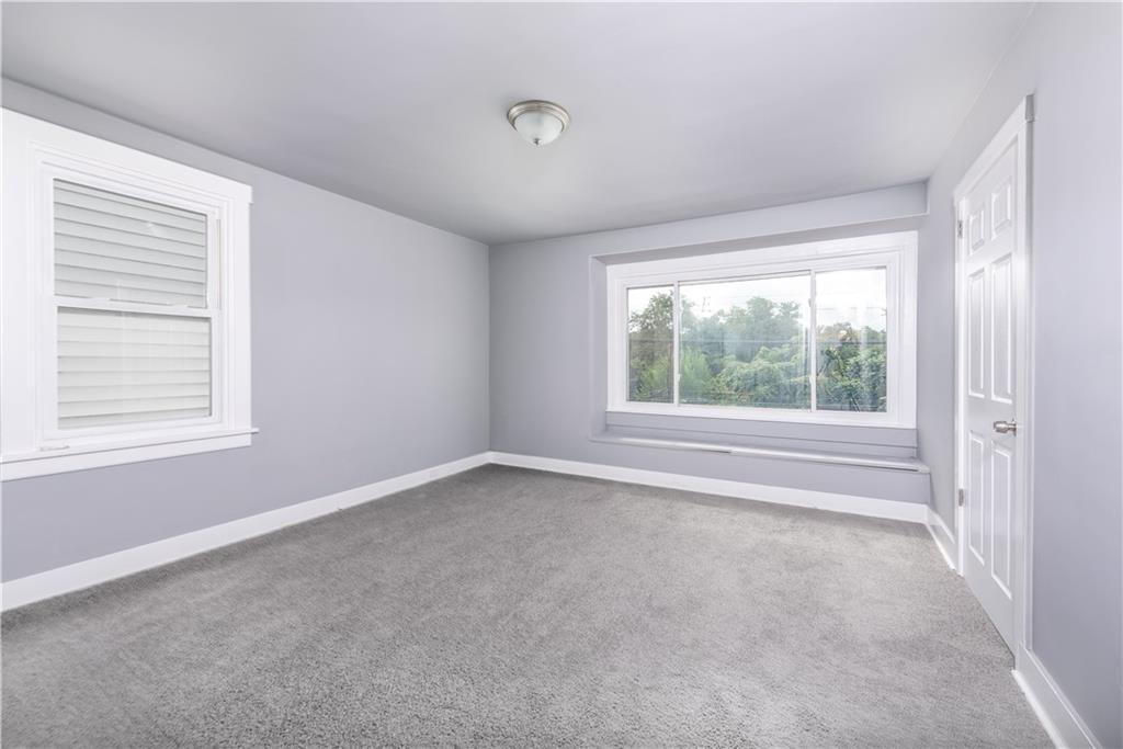 10013 Frankstown Road Pittsburgh, PA 15235 - Photo 17 of 25 The master bedroom is 13' x 13' and has two roomy closets and a window seat with storage. New plush carpeting, new paint, new lights which makes this room light, bright and cheerful.