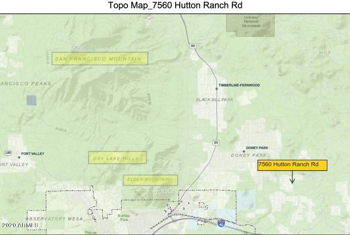 7560 Hutton Ranch Road Flagstaff, AZ 86004 - Photo 45 of 45 Topo Map_7560 Hutton Ranch Rd_001